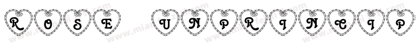 Rose unprincipled heart first字体转换